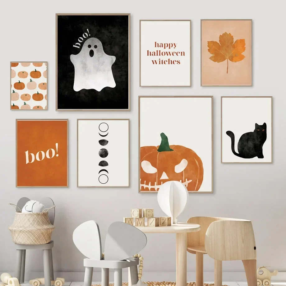Kat Halloween Soul Pumpkin Wal - Baby Nursery Decor Girl recensie en prijs